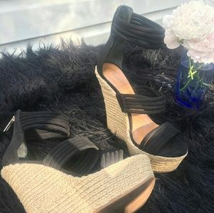 Schutz | Chantelle | Strappy Leather Wedge